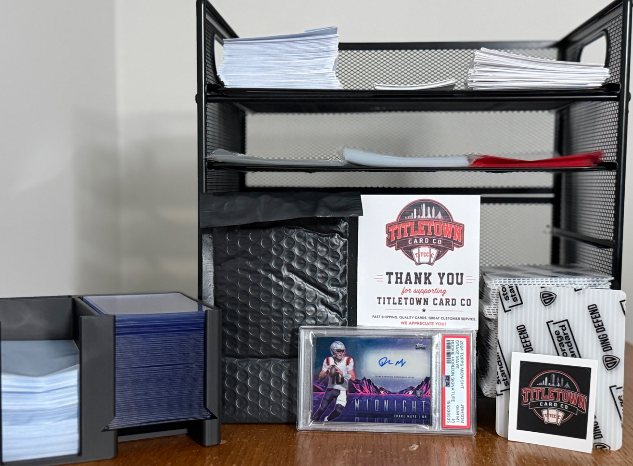 Titletown Card Co. packing station